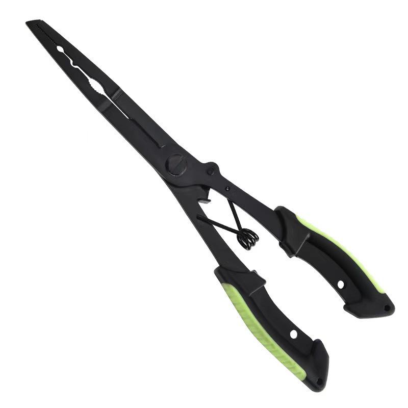 Black Teflon Eagle Beak Fishing Pliers: Multi-functional Hook, Line Cutter & Fish Control Tool 21cm Black Teflon
