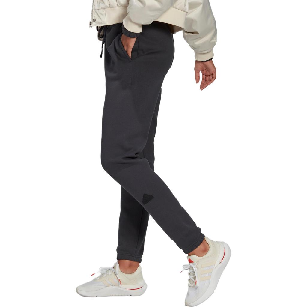 Adidas Knitted Sweatpants Women's Gray Moderate Cuffed Pants HM2863