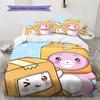 LankyBox  Pattern Bedding Quilt Set  Home Decoration  Gift (1 * duvet cover + 2 * pillowcase  without core)