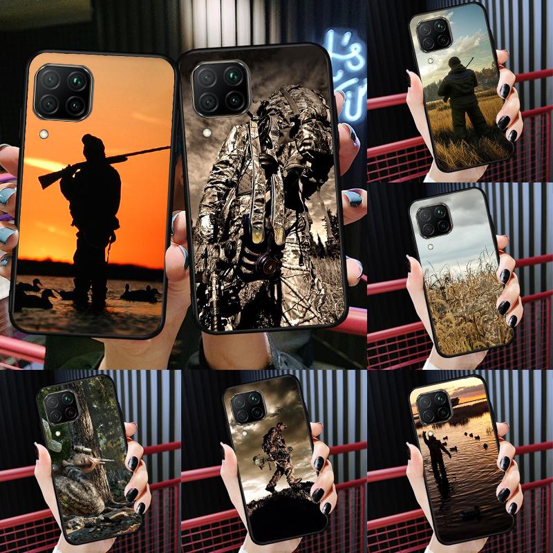 Hunting Animal and Fishing Man For Huawei Nova Y72 Y90 Y61 Y91 Y60 Y70 12s 12i 11i 8i 9 10 SE P20 P40 Lite P60 P30 Pro Case