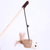 Wooden Fabric Cat Toy With Bell Cat Rod Pet Cat Toy Supplies Pet Toys