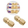 2 stuks AC Split Systeem Koperen Buis Adapters Dubbele Poort Ontwerpen Lekdichte Connector voor Snelle Vervanging & Onderhoud