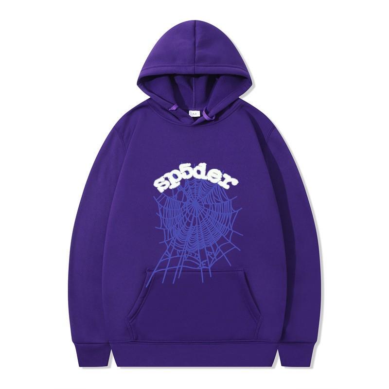 Unisex Kapuzenpullover Mit Spinnenaufdruck Lockerer Schnitt Langarm Pullover Winter