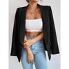 Autumn and Winter Women's Suit Jacket Solid Color Lapel Suit Temperament Commuter Jacket Tops