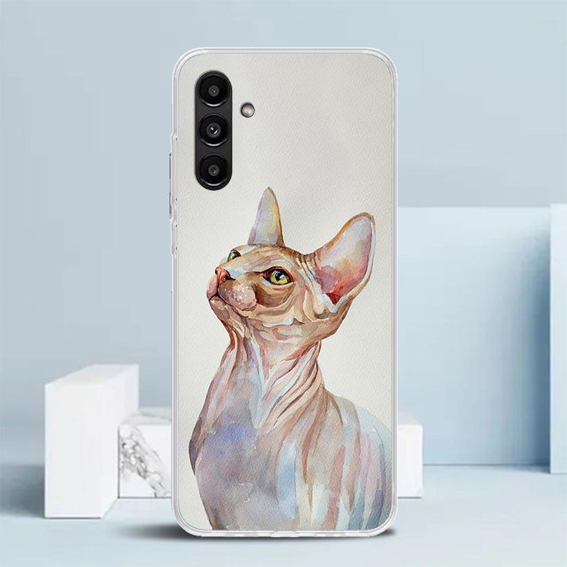 Lavaza Sphynx Sphinx Cat Phone Case For Samsung Galaxy A17 A37 A57 A16 A15 A14 A13 A56 A55 A54 A53 A36 A35 A34 A33 A26 A25 A24 A