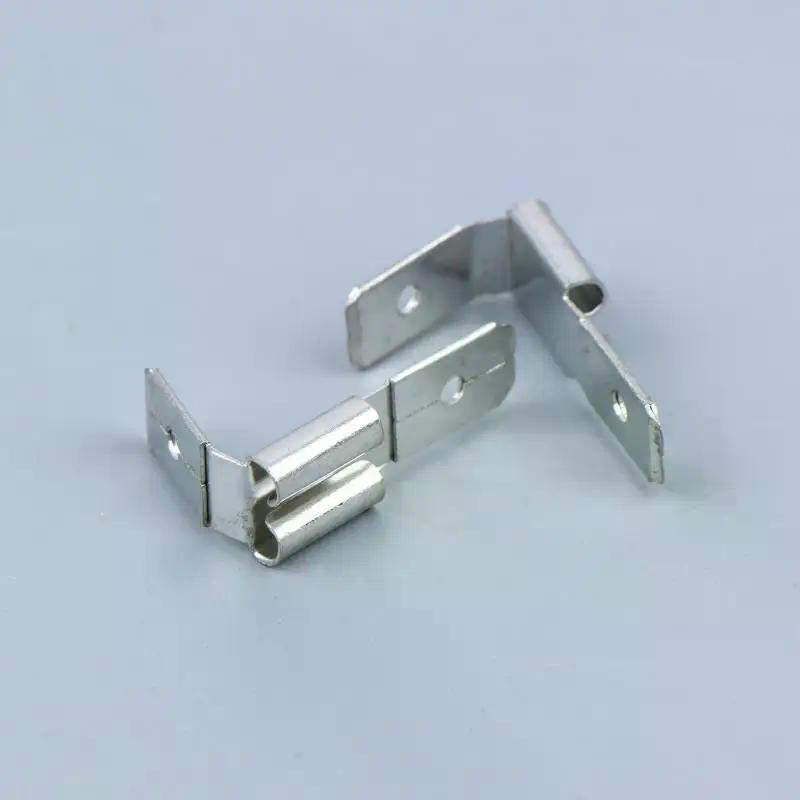 6.3 Mm Double Piggyback Spade Connectors Tin-plated Brass Minimum Voltage Drop Wear And Tear Resistant