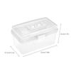 Clear Plastic Art Storage Box Watercolor Oil Painting Supplies Multipurpose Case Portable for