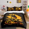 Dirt Bike Rider Art Set Multiple Sizes Kid'S And Adults' Bedroom Exquisite 3Pc Bedding Set, Gift