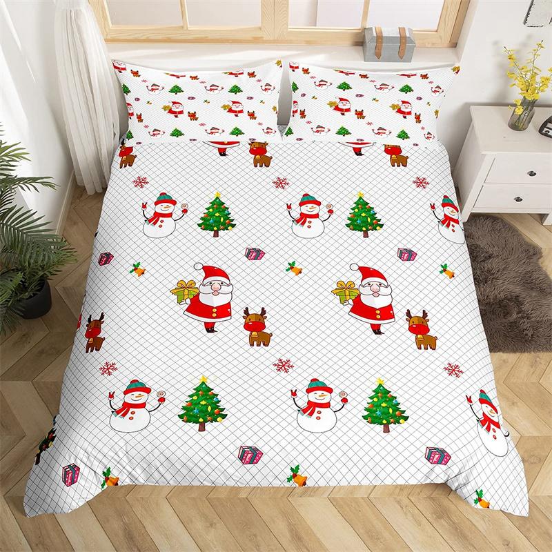 Comforter Lovely Cat Comforter Merry Christmas Bedding Set Cute Animal Themed King Microfiber Cartoon Kitten Pet Bed Set
