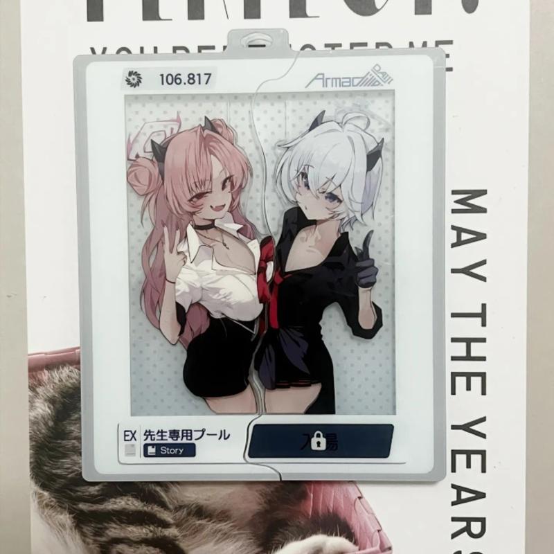 Game Wuthering Waves Luno Cosplay Tkeychain Acrylic Keyring Key Chain Bag Accessories Ornament Props