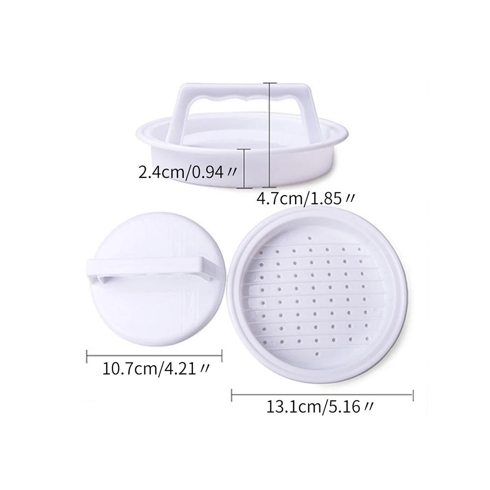 YS00048 - Plastic Filled Hamburger Maker, Used for Barbecue, Hamburger Molds, Kitchen Tools, Parties, 1 Piece