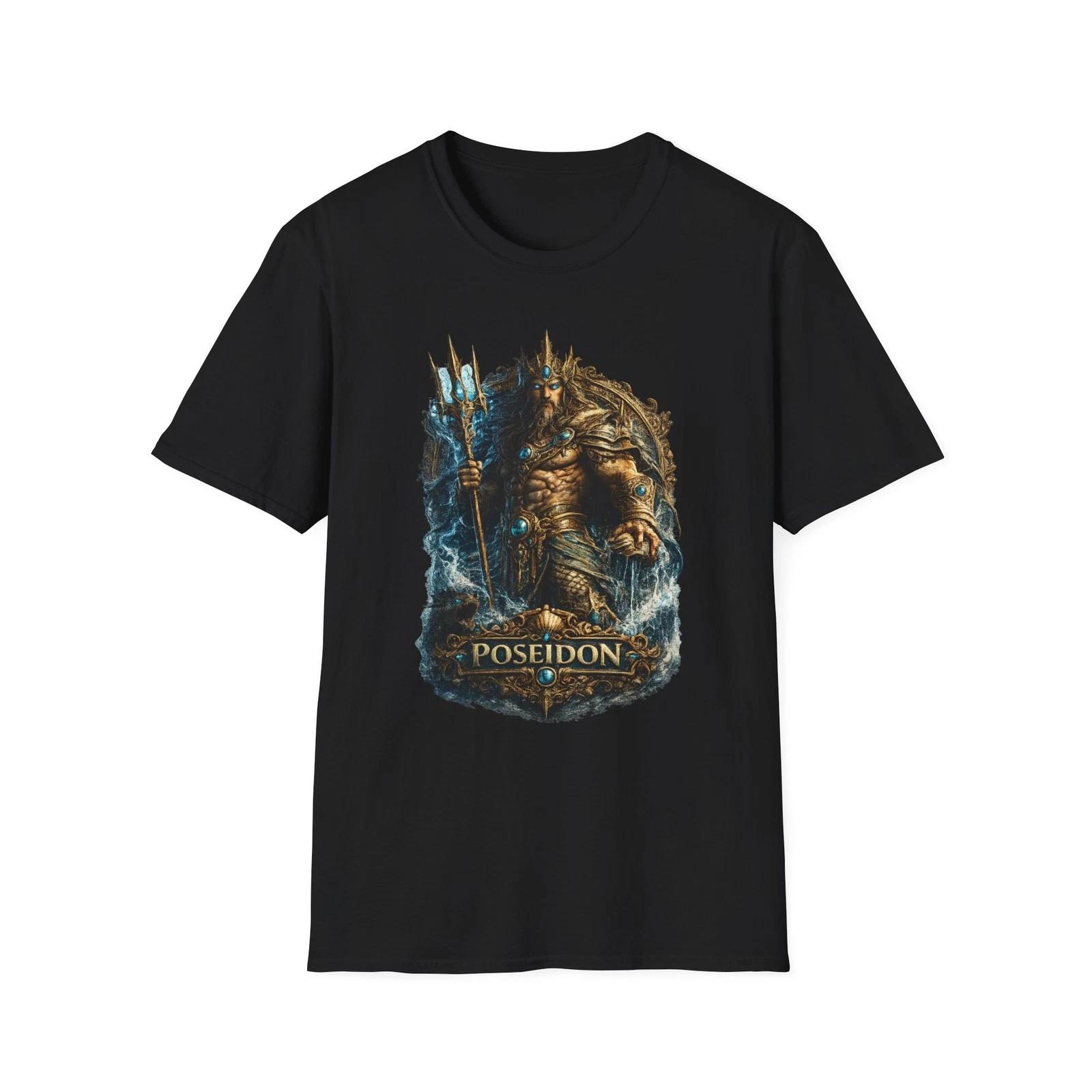 Poseidon Trident Children s Children s Children s T Children s T-shirt Greek God Ocean Mythology Graphic Tee 160