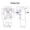 JGY370 Dual-axis DC Geared Motor: Miniature Worm Gear High Torque Motor (24V/12V/6V)