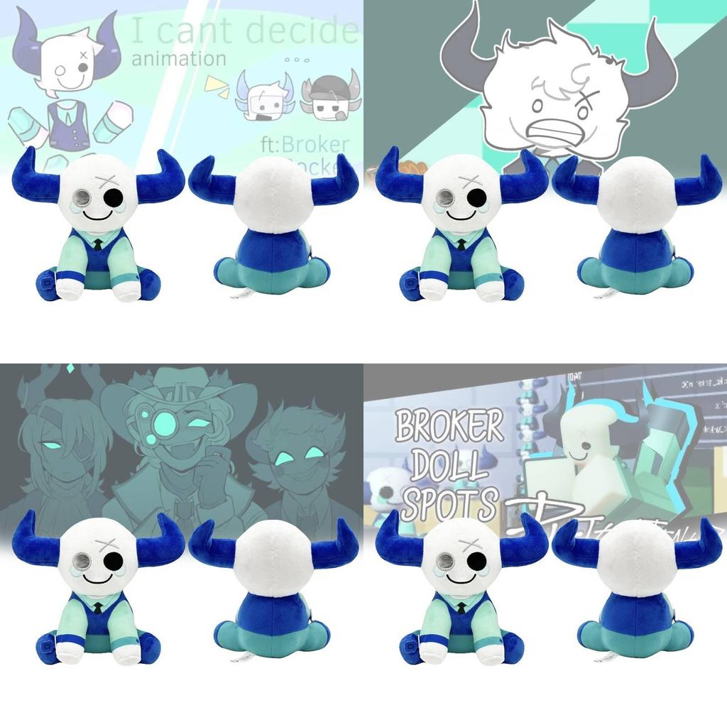 Adorable The Broker Plush Game Merchandise Blue Corner Plush Toy Doll Cuddly Soft