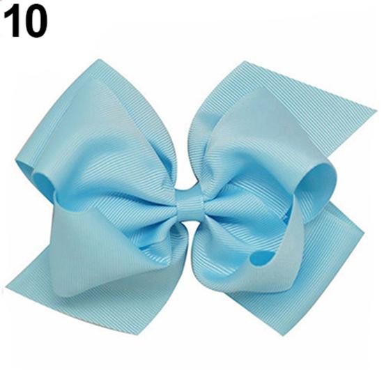 1Pc Girls Large Double Layers Hairbow Hair Bow Grosgrain Ribbon Clip Hairpin