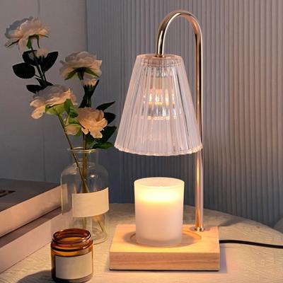 Lâmpada Aquecedora de Velas com Temporizador e Regulador de Intensidade Lanterna Derretedora de Cera para Decoração de Casa Presente de Aromaterapia para Mulheres Lanterna de Velas Moderna para Sala de Estar e Quarto