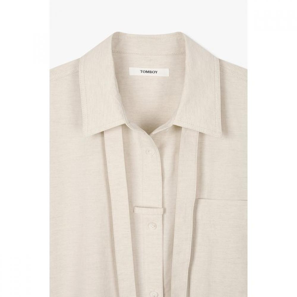 STUDIO TOMBOY Back Button Detail Tie Dress  9106141102ct 