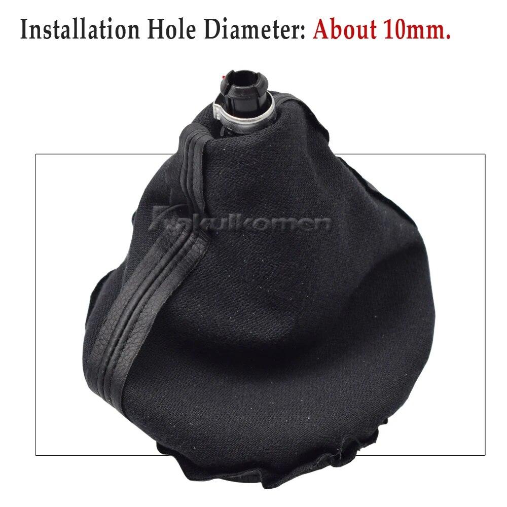 5 6 Gang 10mm Leder Auto Schalthebelknauf mit Manschette Für SEAT IBIZA IV Schalthebelknauf Hebel Stange