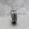 Vintage Stainless Steel Men's Viking Rune Ring Fashion Statement Band