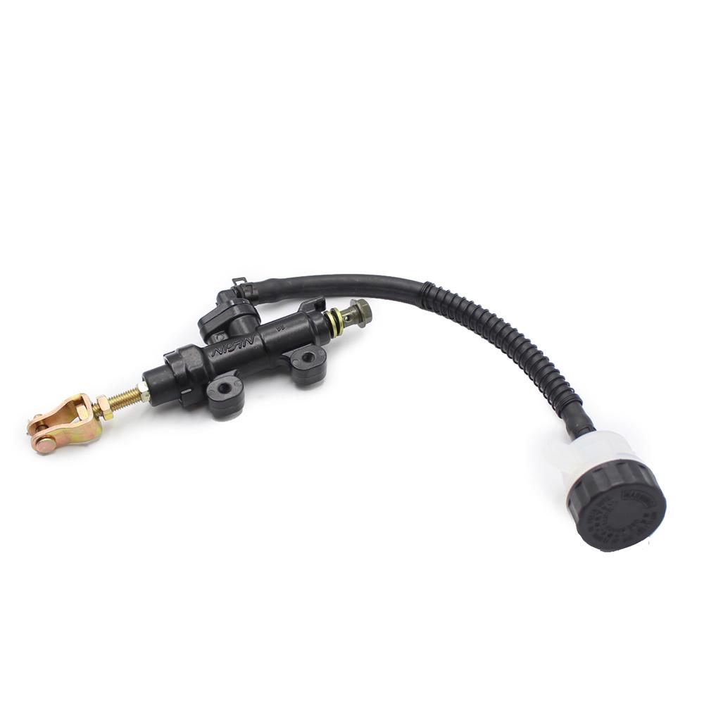 For Honda CB250 CB400 RFV400 CBR600RR CBR1000RR Rear Foot Hydraulic Brake Master Oil Cylinder Pump Motorcycle Fluid Reservoir