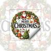 Colorful Christmas Window Sticker Removable Festive Room Decoration Static Glass Cling  Homeowner