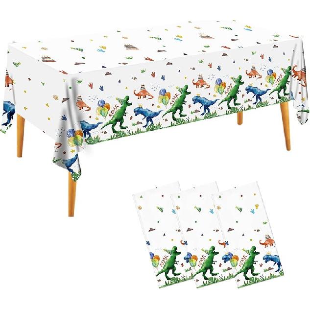 3pcs Baseball Tablecloths Baseball Birthday Party Supplies Disposable Plastic Table Cloths Rectangle Waterproof Table Cover for Baseball Sports Theme