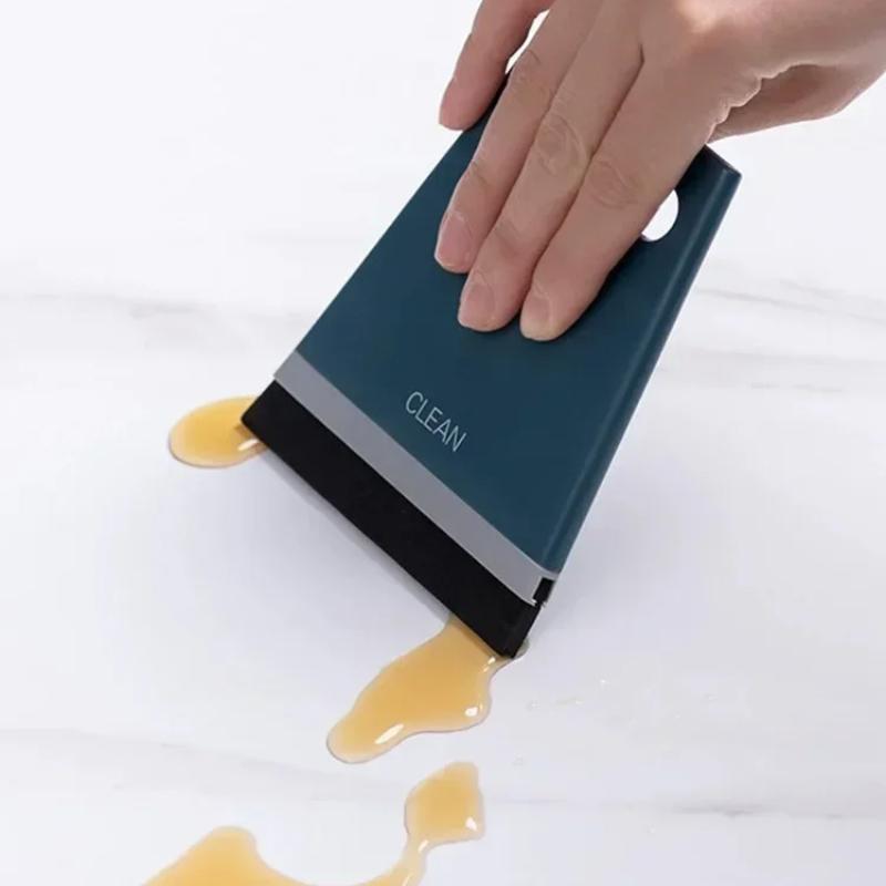 Broom and Dustpan Set Combination, Home Soft Fur Magic Small Broom, Desktop Wiper, Floor Wiper, Hair Sweeping Artifact