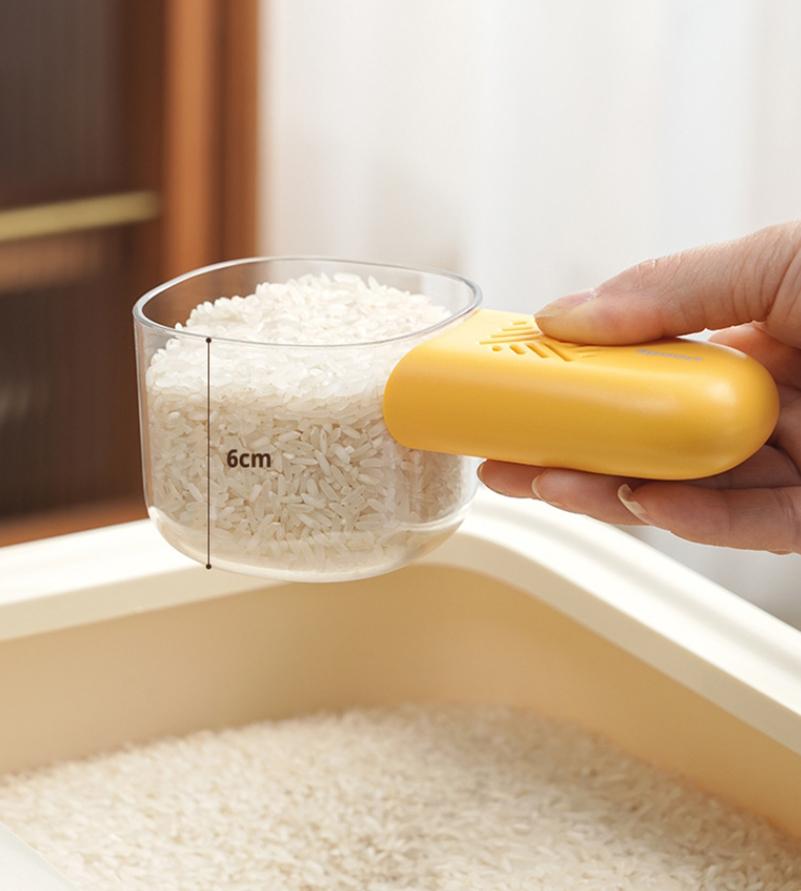 Multi Functional Grain Spoon Household Food Grade Rice Spoon Kitchen Grain Spoon Insect Proof Digging Flour Measuring Rice Spoon