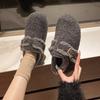 Autumn Winter Women Shoes Casual Flat Shoes Women Moccasins Soft Loafers Fashion Comfort Warm Plush Slip On Female Cotton Shoes