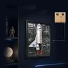 Rocket 3D Painting with LED Building Blocks Technical Galaxy Space Spaceship Brick Model Kit Boys Toy Adults Kid Gift 722PCS