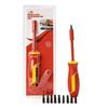 Insulated Screwdriver Set Magnetic Slotted Bits Interchangeable Multi-Purpose Electrician Tool Motorcycle Repair