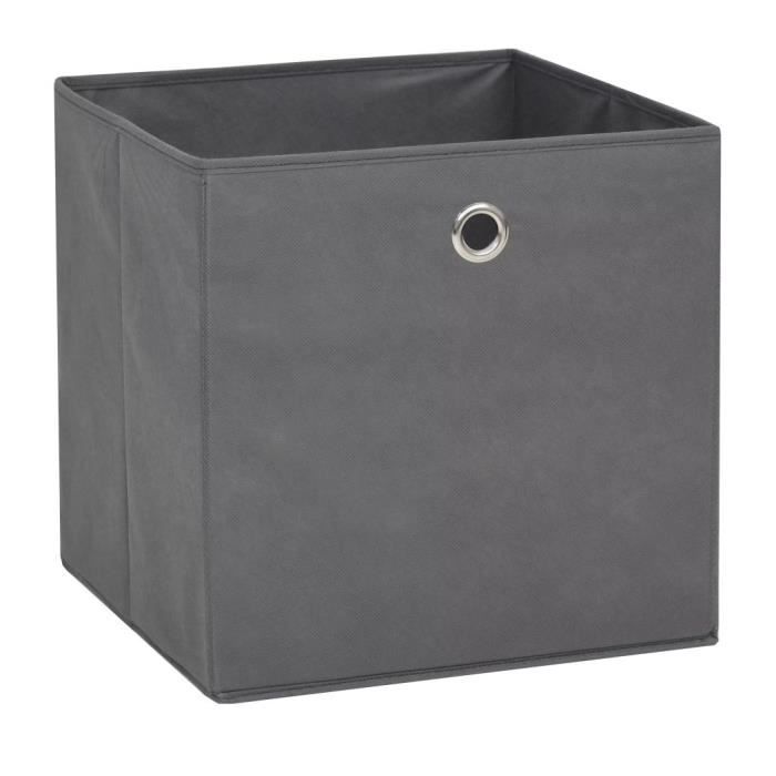 Storage Box - vidaXL - 4 Pcs - Non-woven Fabric - 32x32x32 Cm - Grey