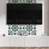 Self-Adhesive Wall Decor for the Living Room 120x60 cm Plant Pattern with Ornaments