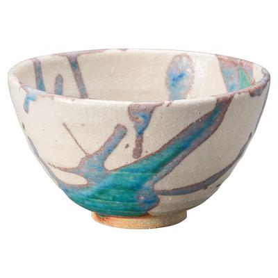 Marui Pottery Shigaraki Ware Hechimon Rice Bowl, Diameter Approx. 12cm, Glacier White, MR-3-4537