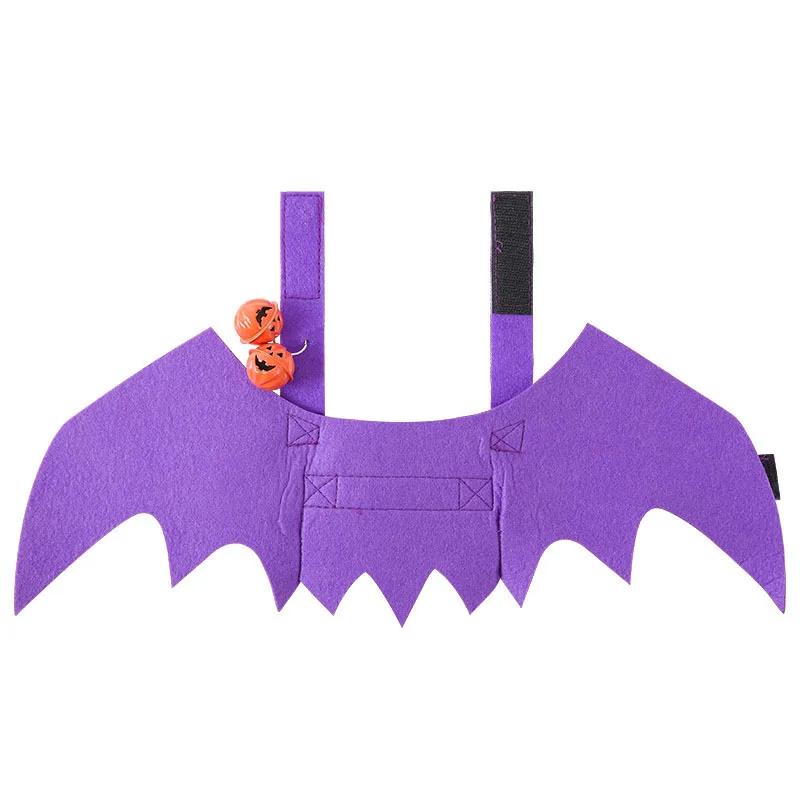 

2024 New Pet Dog Cat Bat Wing Cosplay Prop Halloween Fancy Dress Costume Outfit Wings Costumes Photo Props Headwear CX203 S фіолетовий