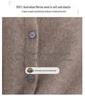 Women's Pure Wool Loose Knit Cardigan - Autumn Solid Color Sweater Top