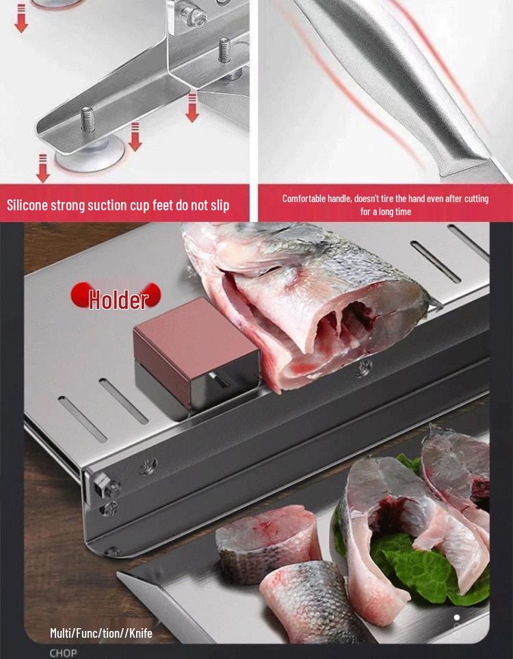 Manual Multi-Functional Stainless Steel Meat Slicer and Bone Chopper for Lamb, Chicken, and Duck
