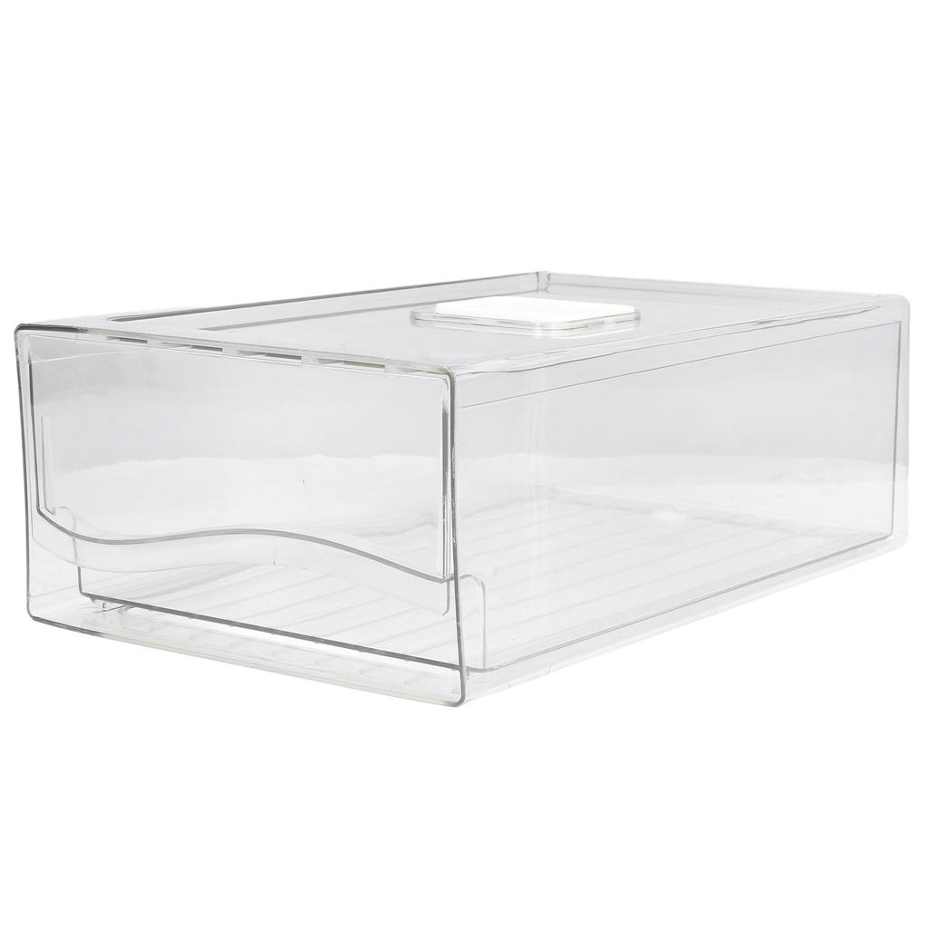 Kühlschrankbehälter Lebensmittelqualität Transparente Speisekammer Lagerbehälter Stapelbare Klassifizierung Lagerschublade