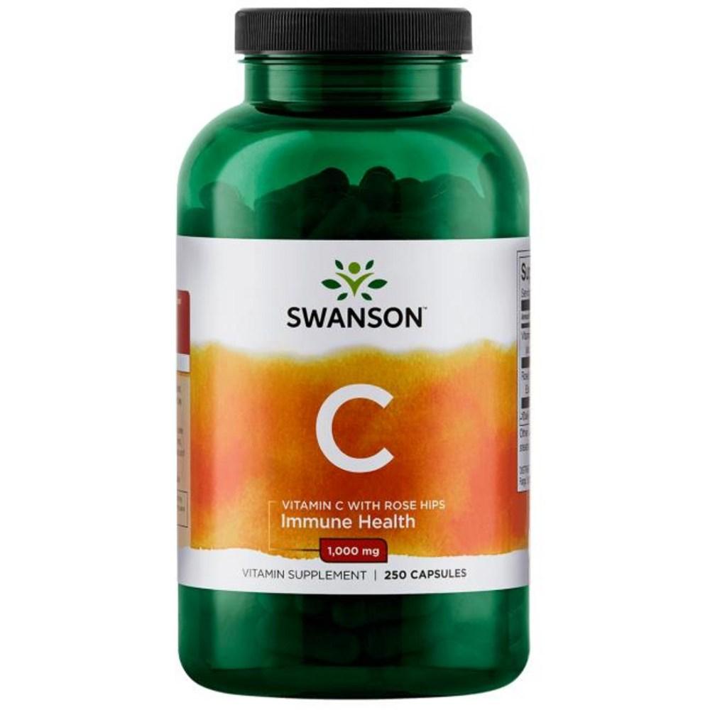 Swanson Vitamin C Rosehip 1000mg Capsules 1 pcs 250 Tablets
