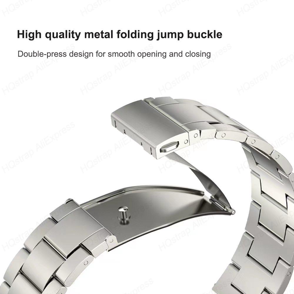 Correa de Acero Inoxidable de Titanio para Samsung Galaxy Watch 6 Classic 43 47mm 40/44mm Correa para Galaxy Watch 6 5 4 Pulsera sin Espacios