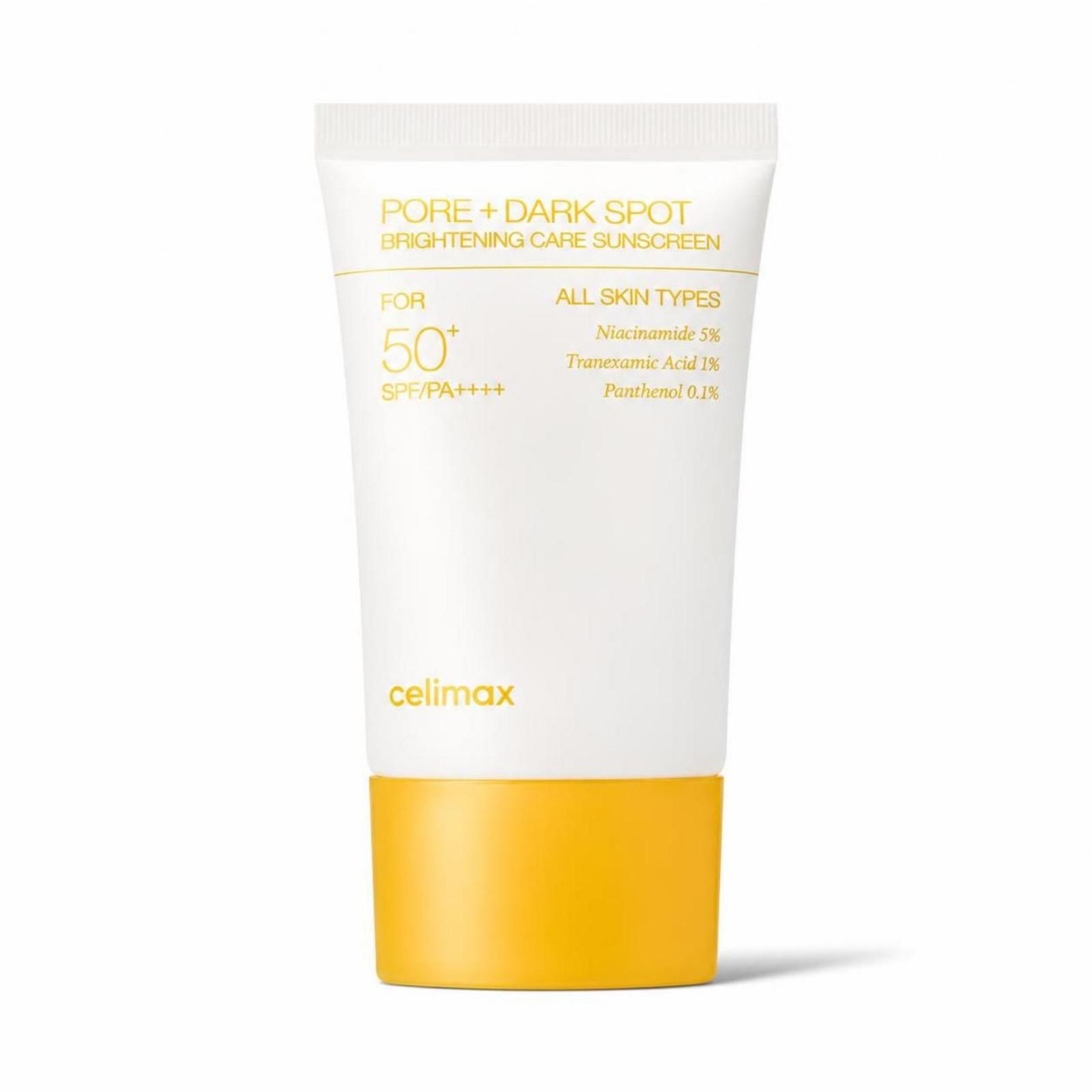 Celimax Brightening Pore & Dark Spot Sunscreen SPF50+ PA++++ Lightweight Daily UV Protection 50ml