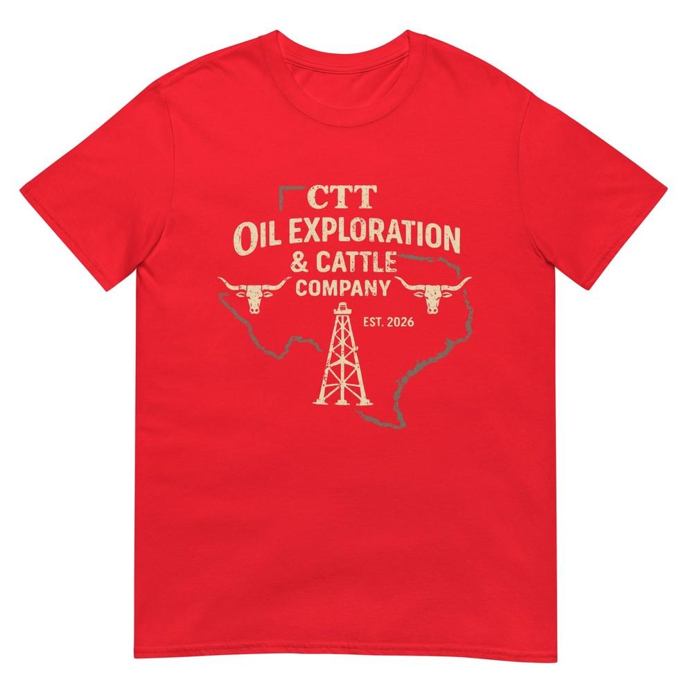 Ctt Oil Exploration Cattle Company Texas Tshirt S