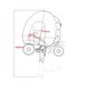 Modified Driver Backrest with Studs for 2008-2017 Bombardier Spyder RT Motorcycle