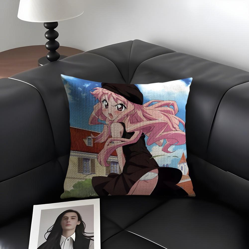 Anime ZZero No TsukaimaS Cartoon Pillow Case Pattern Printed Pillowcase for Living Room Sofa Cushion Cover  Bedroom Decor