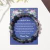 Mother's Day Card Bracelet Colored Natural Stone Crystal Beaded Elastic Bracelet Free Mom Bracelet