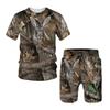 Camo Hunting Animal Tracksuit Camouflage 3D Print Men Fashion Short Sleeve T-Shirts Shorts Sets Streetwear Sportswear Kids Suits