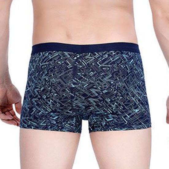 Men Boxer Underwear Elastic Mid-Rise Three-Dimensional Tailoring Shorts Briefs U-Convex Quick-drying Panties