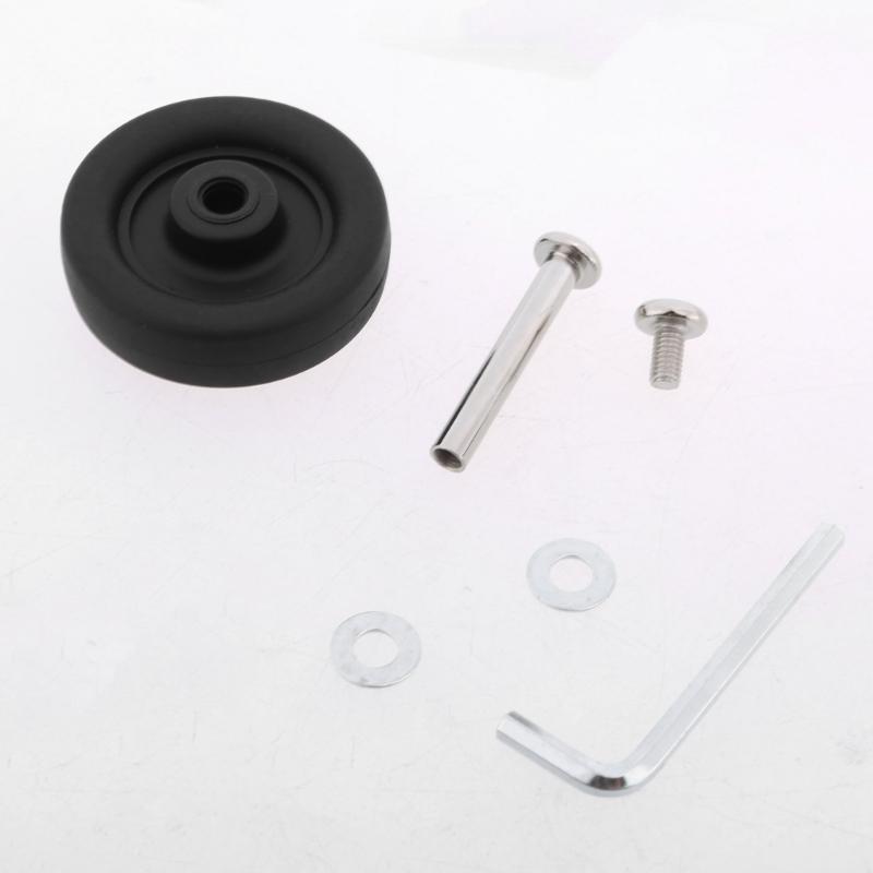 1 st Praktiska PVC Bagagehjul Ersättning Tysta Resväskhjul för Resväskor Vagnväskhjul