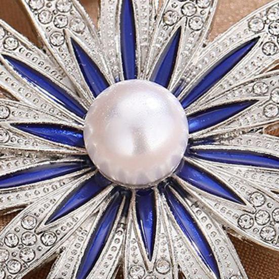 Sonnenblumen-Form Brosche für Damen, Strasssteine eingelegte Brosche für Kleid, Mantel, Schal, Vielseitiges Broschen-Accessoire für Mutter, Hochzeit