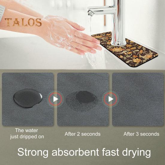 Sink Drain Pad Oil Absorption Splash-proof Drain Easy To Clean Easy Installation Sink Splash Pad Kitchen Supplies